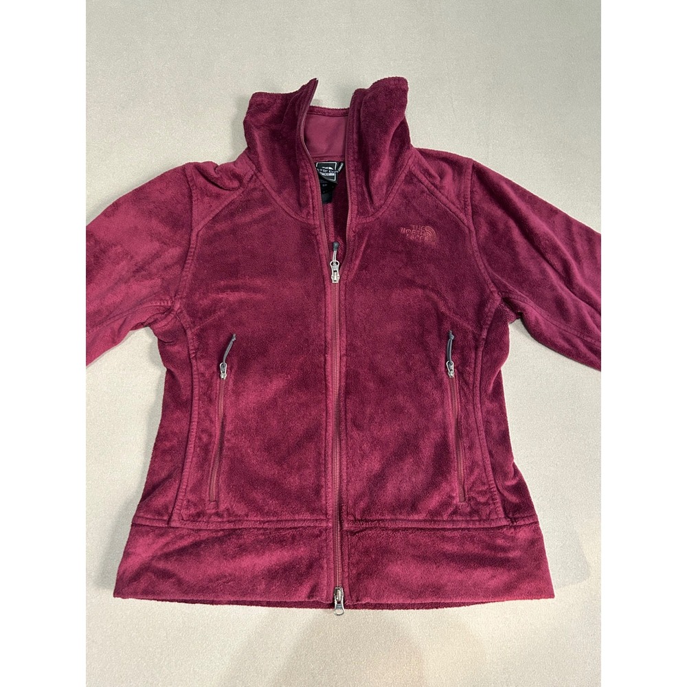 The North Face Osito Full Zip Fleece Jacket Burgundy Maroon Small